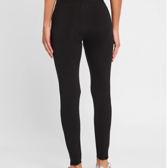 Eileen Fisher Cropped High Rise Jersey Black Leggings 3X NWT - Picture 2 of 4